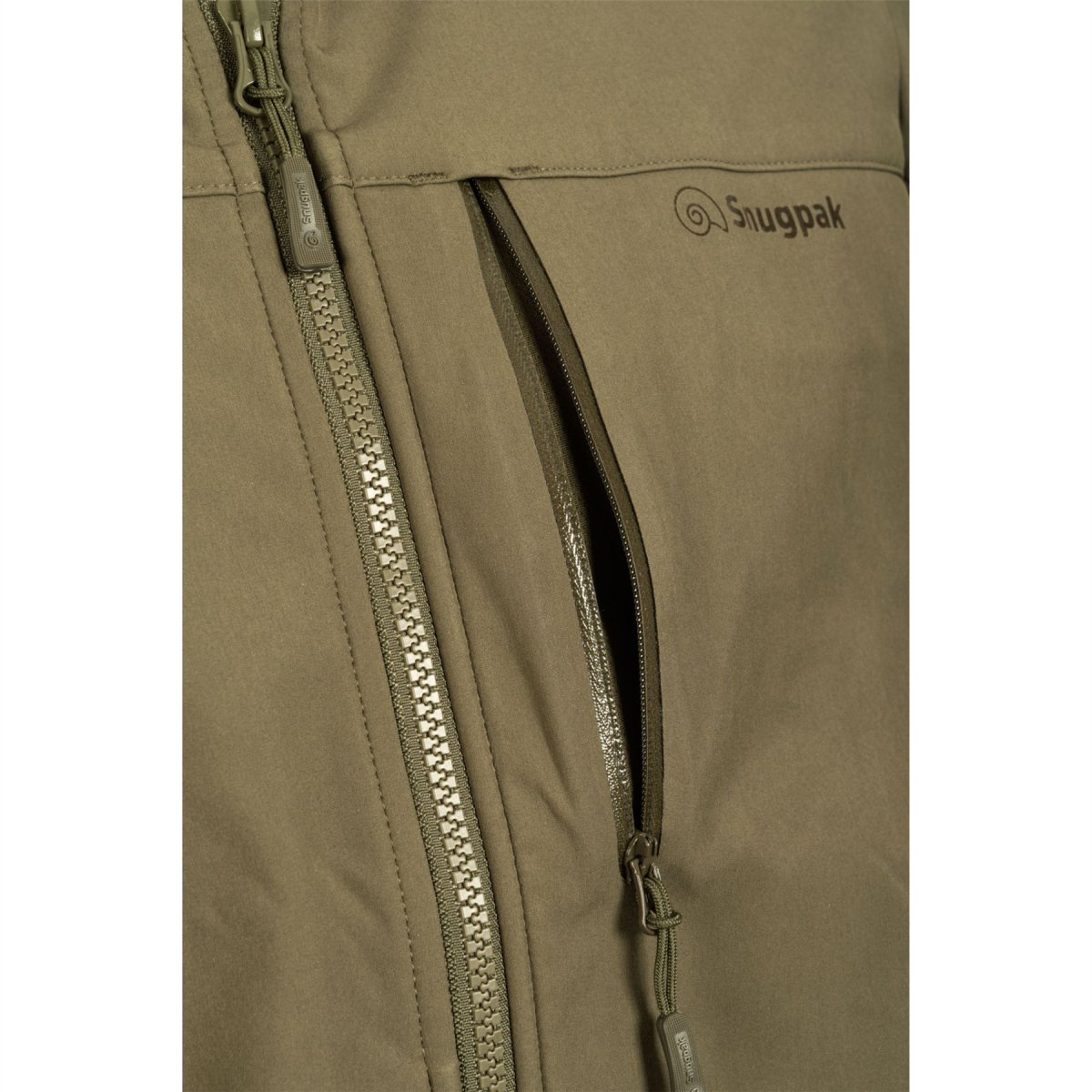 Snugpak Cyclone Softshell Veste respirante et résistante à l'eau pour extérieur Olive