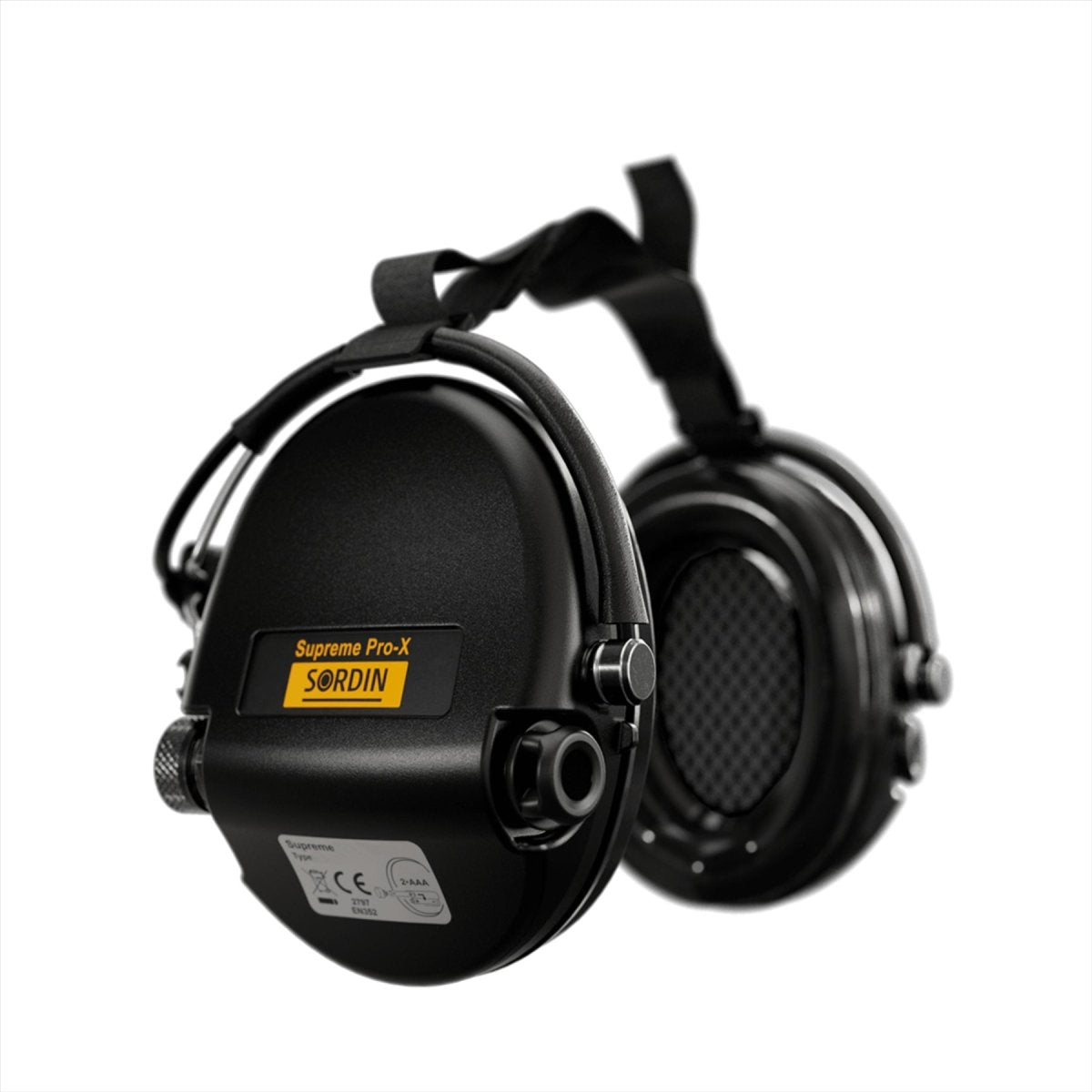 Sordin Supreme Pro-X Hear2 Active Neckband Gel Cache-oreilles électroniques Noir