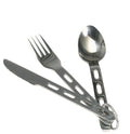 Ensemble de couverts en acier inoxydable 3 pièces, ustensiles de cuisine, couteau, fourchette, cuillère, couverts