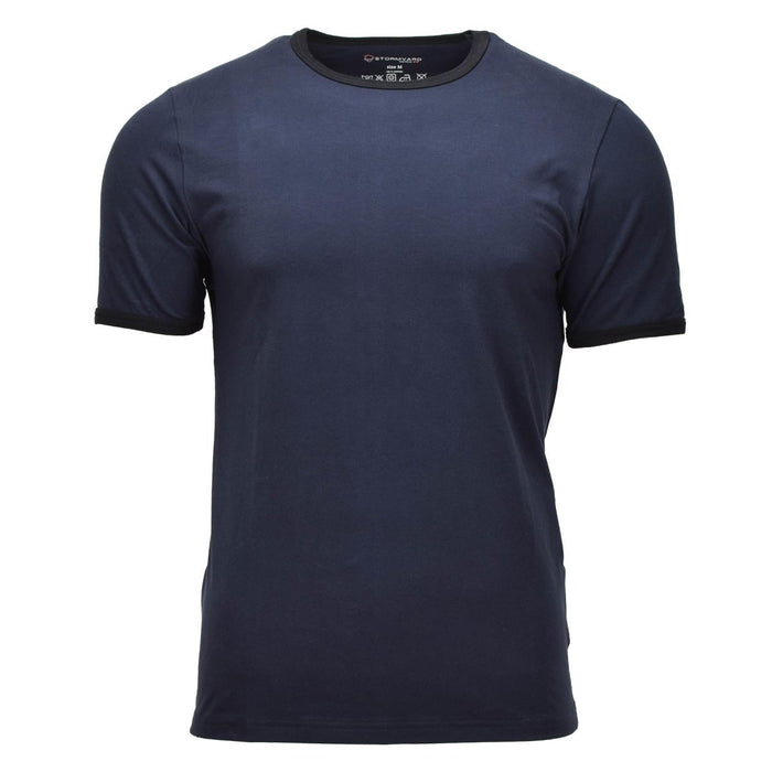 Stormvard T-shirt classique en coton à manches courtes tactique décontracté bleu foncé fabriqué à partir de tissu en coton doux et respirant