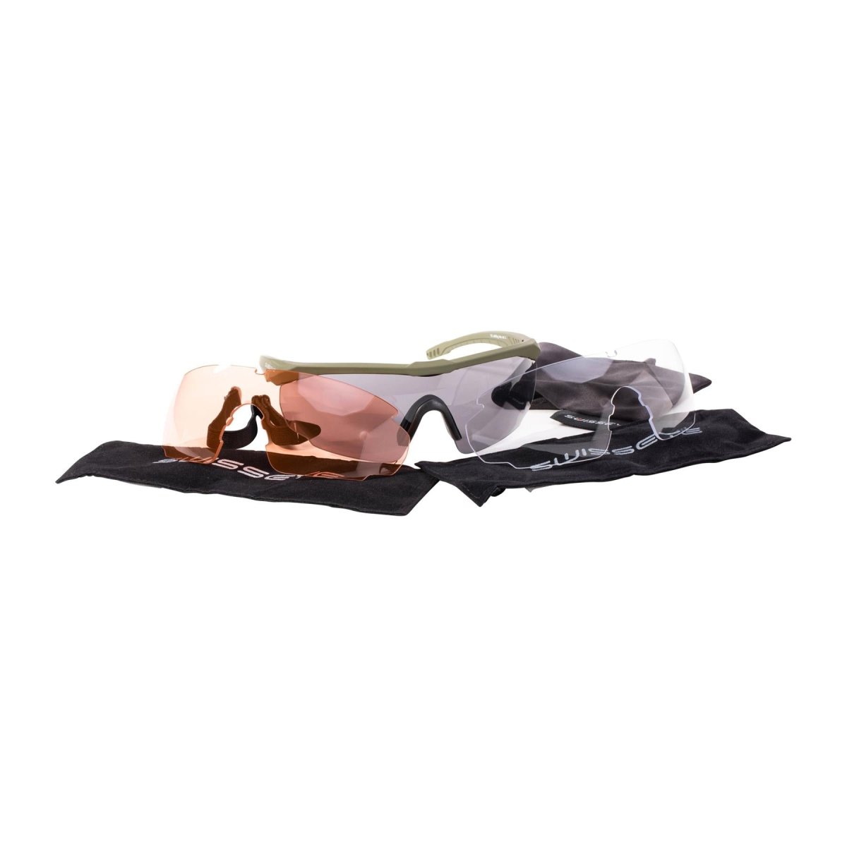 Lunettes de sécurité anti-buée et anti-UV SWISS EYE à angle réglable Olive
