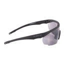 SWISS EYE safety goggles with dark tinted anti-fog, anti-scratch lenses and durable black frame for eye protection.