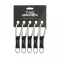 TAC MAVEN Mousquetons en aluminium de 7 mm, paquet de 5 clips pour clés de camping en plein air
