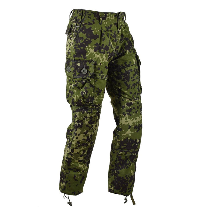 Pantalon de combat cargo de style militaire danois de marque TACGEAR M84 camo ripstop - GoMilitar