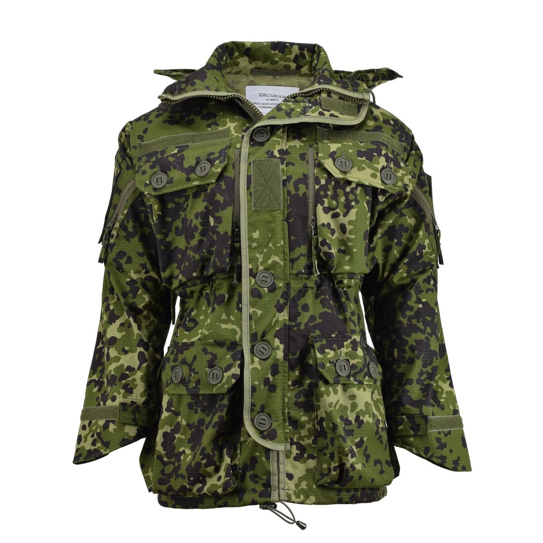 Veste de style militaire danoise de marque TACGEAR, ripstop, camouflage commando M84