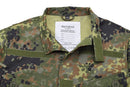 TACGEAR German Army style Flecktarn camo tactical shirt with durable ripstop fabric and multiple pockets for outdoor use