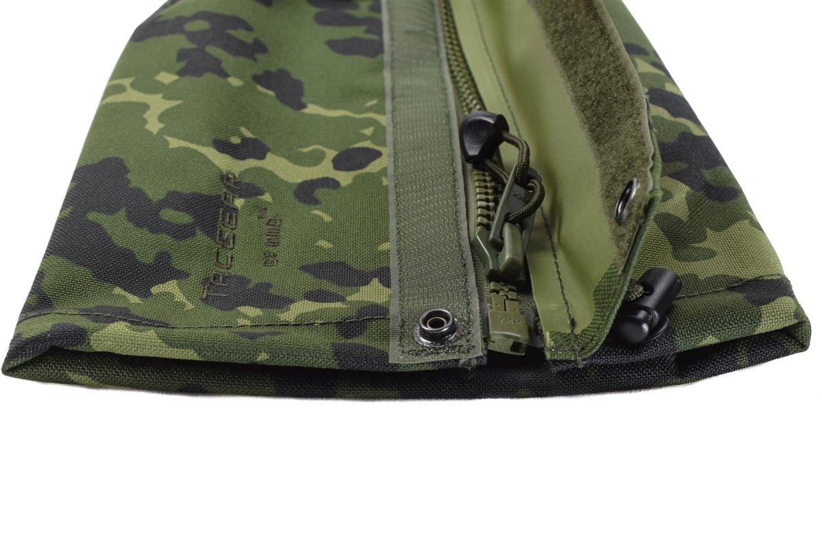 Guêtres de jambe de marque TACGEAR motif camouflage danois M84 crochets métalliques imperméables NEUF