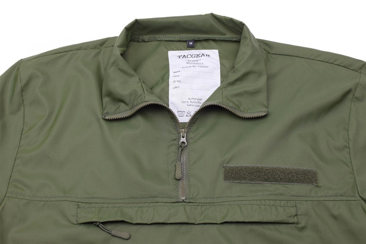 Chemise coupe-vent de marque TACGEAR en ripstop léger pour camping, randonnée, extérieur, olive