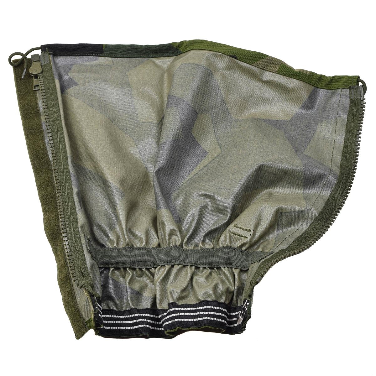 Guêtres TACGEAR imperméables armée suédoise M90 ​​camouflage éclats crochets métalliques taille unique