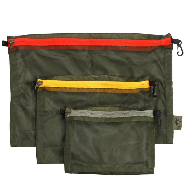 Ensemble de sacs de poche en maille tigre de Tasmanie, 3 tailles, pochette de rangement tactique, équipement EDC - GoMilitar