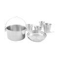 Tatonka Mini Set II Kit de cuisine de camping compact 6 pièces en acier inoxydable pour la cuisine en plein air