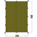 Tatonka abri imperméable tente piège auvent pare-soleil housse de hamac légère olive