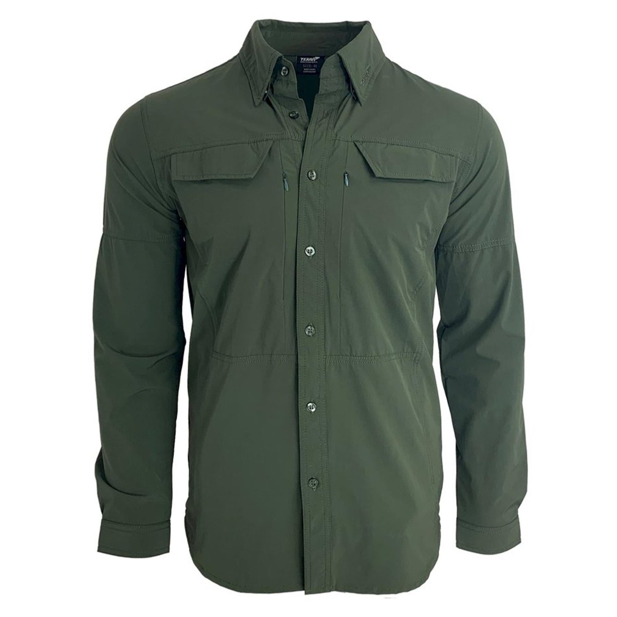 Chemise militaire à manches longues TEXAR, coupe ajustée, vêtement durable, chemises militaires classiques