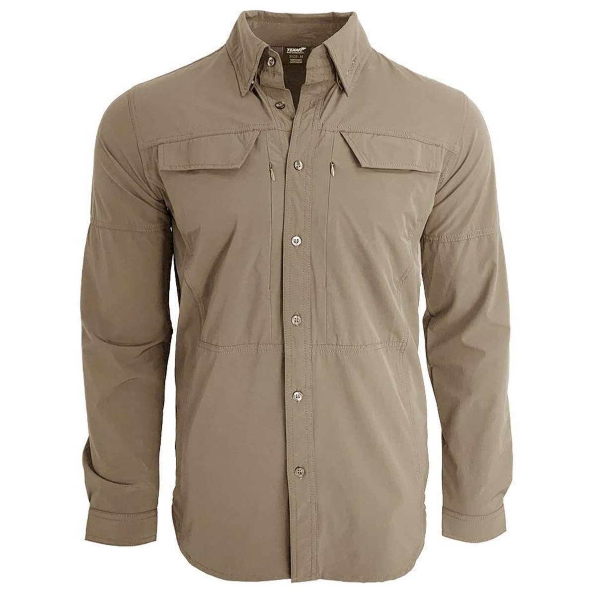 Chemise militaire à manches longues TEXAR, coupe ajustée, vêtement durable, chemises militaires classiques