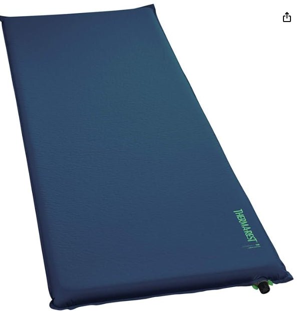 Matelas de couchage autogonflant Therm-a-Rest BaseCamp XL 196 cm Bleu Poséidon - GoMilitar