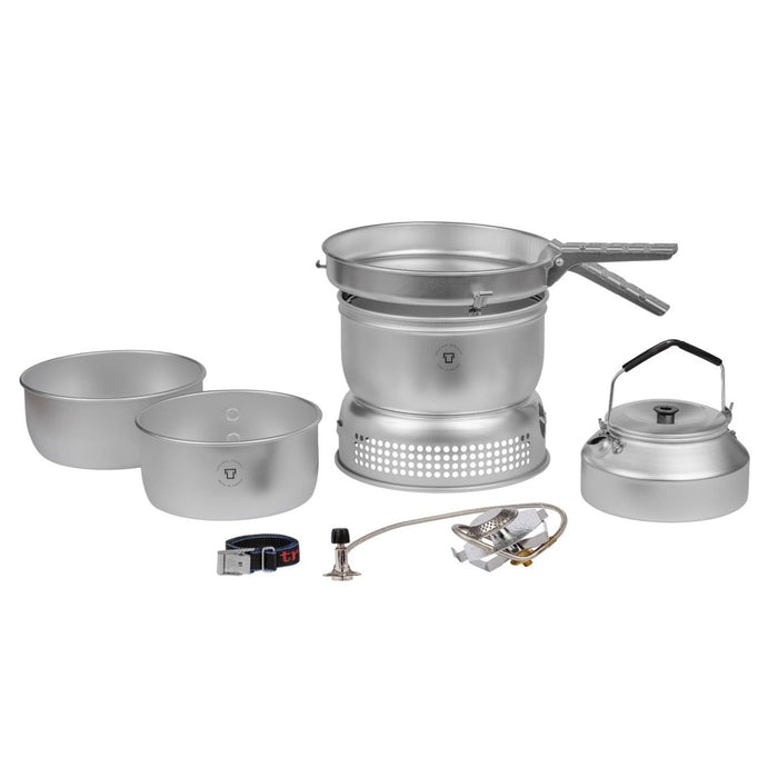 Ensemble de cuisinière en aluminium Trangia ultraléger et compact, batterie de cuisine d'extérieur, camping - GoMilitar