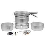 Ensemble de réchauds compacts ultralégers en aluminium Trangia avec brûleur à gaz liquide pour camping et randonnée