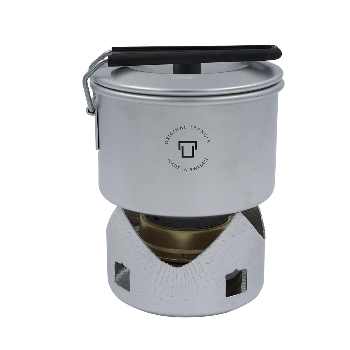 Ensemble de cuisinière Trangia ustensiles de cuisine légers en acier inoxydable compacts randonnée
