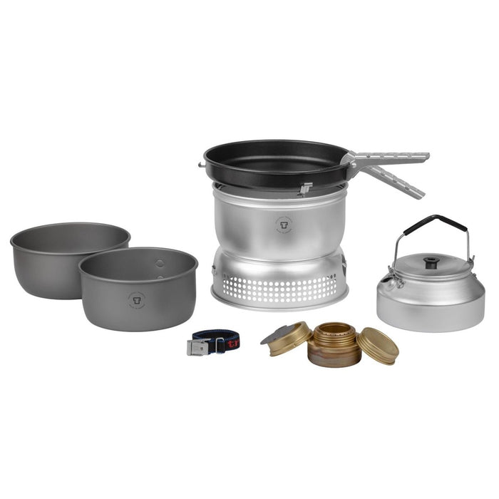 Kit de brûleur à essence à combustible liquide Trangia ensemble de poêle compact en aluminium anodisé dur - GoMilitar