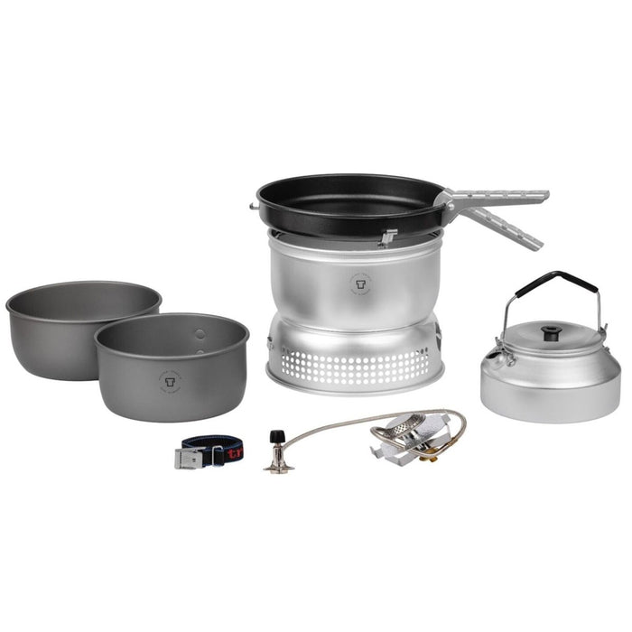 Ensemble de poêle portable léger en aluminium anodisé dur Trangia pour cuisiner en plein air - GoMilitar