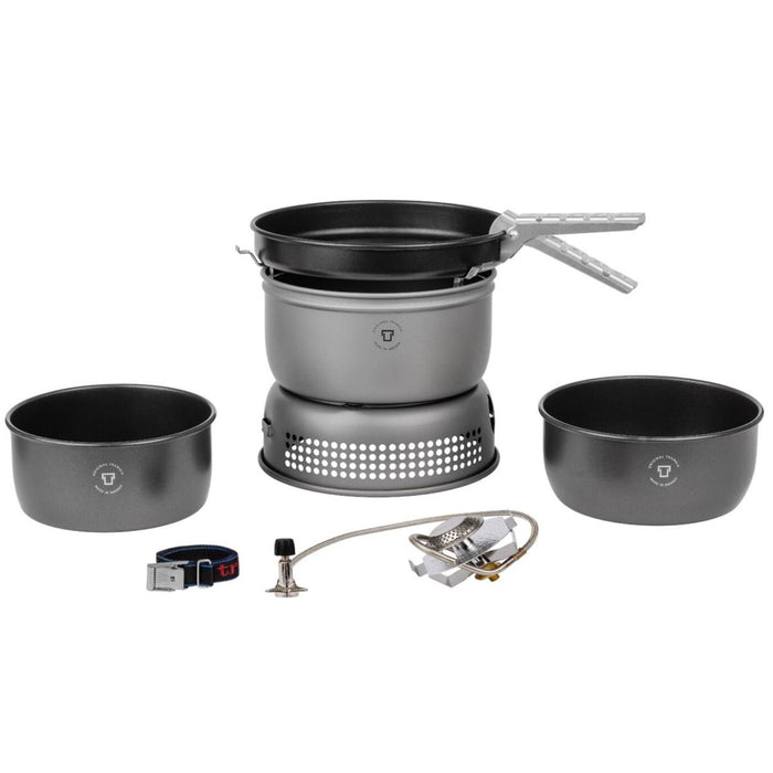 Ensemble de réchaud léger portable Trangia 1,75 L batterie de cuisine compacte camping en plein air - GoMilitar
