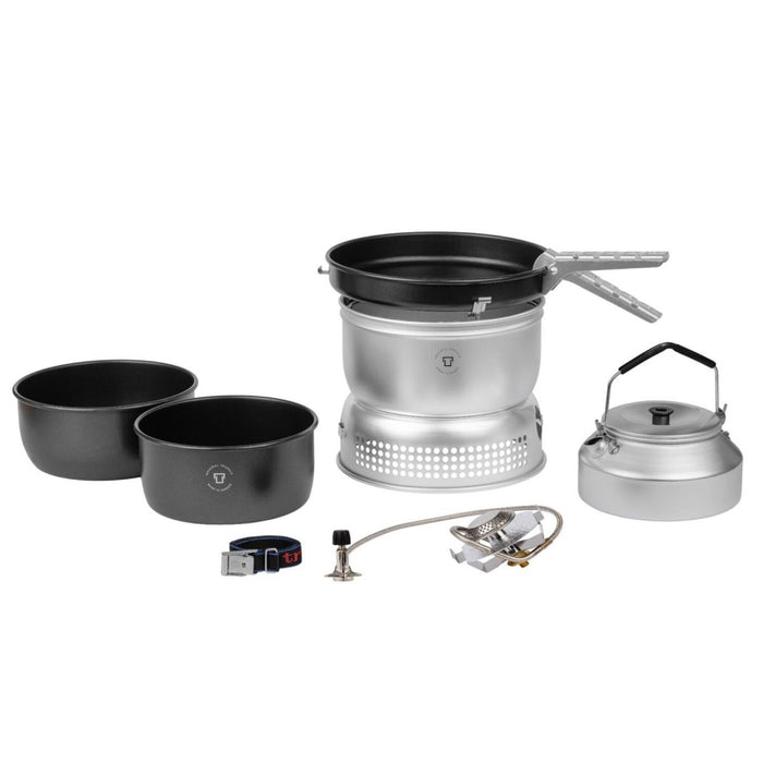 Ensemble de poêle Trangia cuisson extérieure kit compact casseroles antiadhésives en aluminium bouilloire pot - GoMilitar