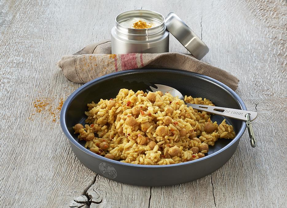 Trek'N'Eat Vegan Meal Chana Masala Nourriture d'extérieur lyophilisée pour randonnée 180 g