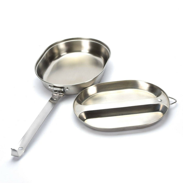 Kit de mess de l'armée américaine, gamelles militaires en acier inoxydable, ustensiles de cuisine de style américain, nouveau - GoMilitar