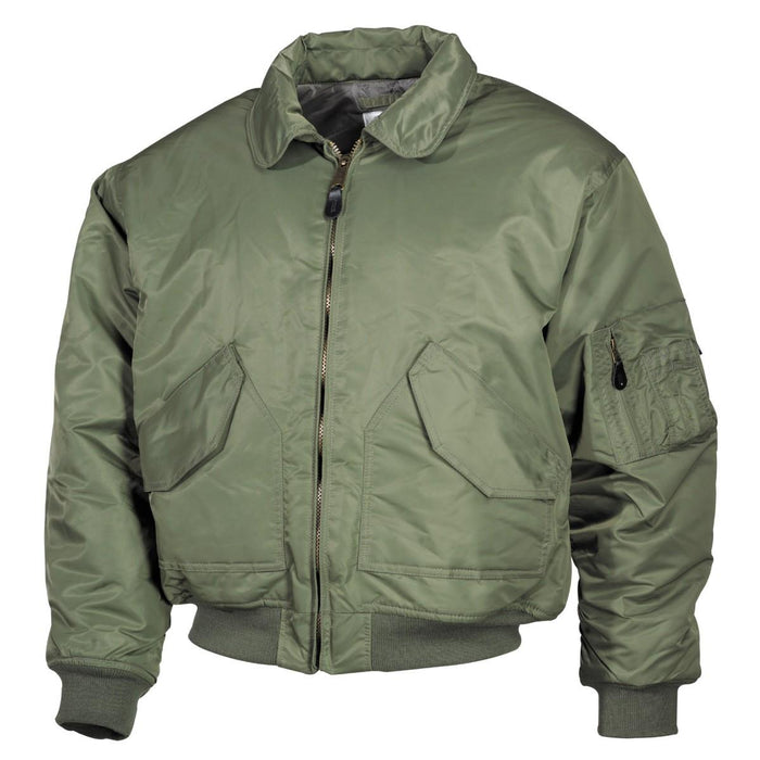 Blouson de vol style bombardier de l'armée américaine, uniforme olive pour temps froid de l'équipage des forces aériennes - GoMilitar