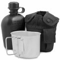 Bouteille d'eau M1 de style cantine de l'armée américaine avec couvercle et clips Alice de l'armée américaine