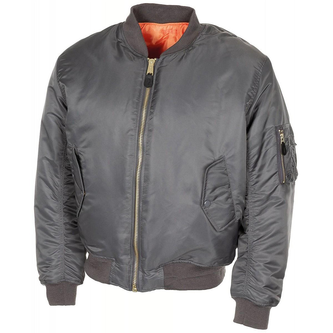 Veste style armée américaine MA1 troupes des forces aériennes bomber coupe-vent gris urbain