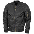 Veste de style militaire américain uniforme d'équipage des forces aériennes bombardier MA1 coupe-vent noir NEUF