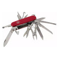 Couteau multifonction Victorinox Swiss Champ 33 fonctions en acier inoxydable avec manche rouge