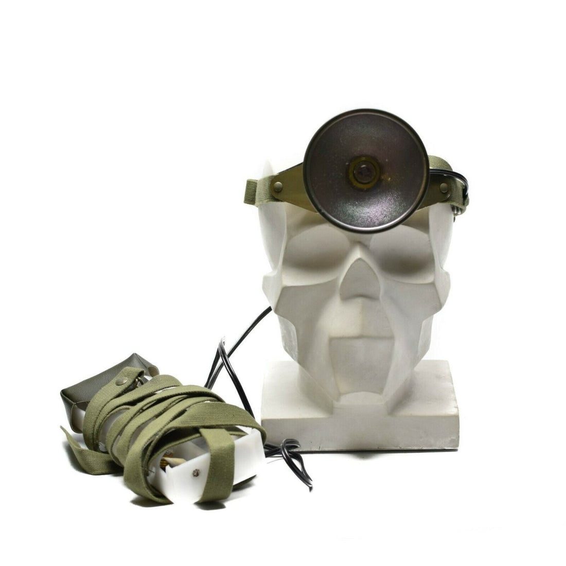 Lampe frontale de l'armée suédoise vintage Lampe torche frontale NEUF