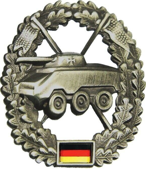 Véritable insigne de béret de l'armée allemande Cocarde Troupes de reconnaissance de chars Force blindée