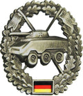 Véritable insigne de béret de l'armée allemande Cocarde Troupes de reconnaissance de chars Force blindée