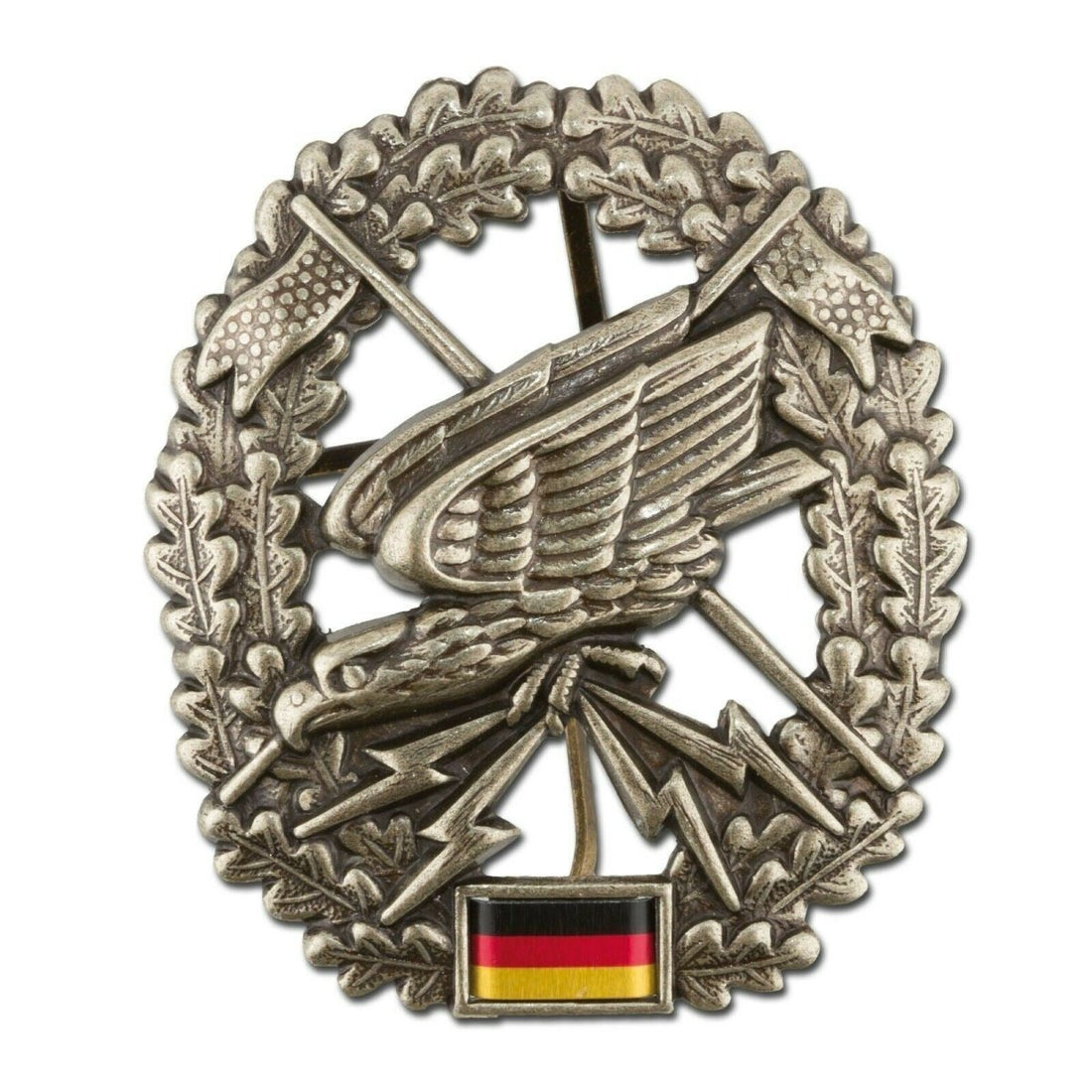 Insigne de béret de l'armée allemande authentique Cocarde des troupes spéciales de reconnaissance