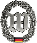 Insigne de béret de l'armée allemande authentique Cocarde Insigne de garde Bataillon Troupe d'infanterie