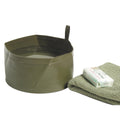 Bol à eau pliable d'origine de l'armée néerlandaise, taille compacte, olive